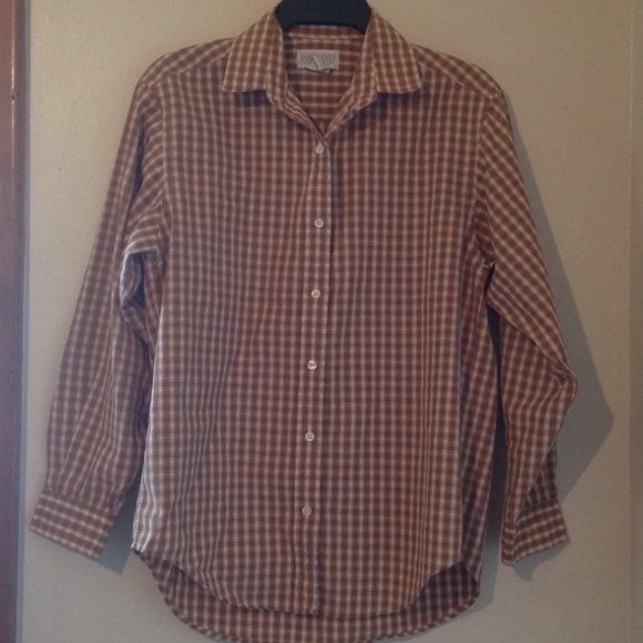Lands' End Tops - *2for$5 Land's End Plaid Button Down Shirt Sz. 8
